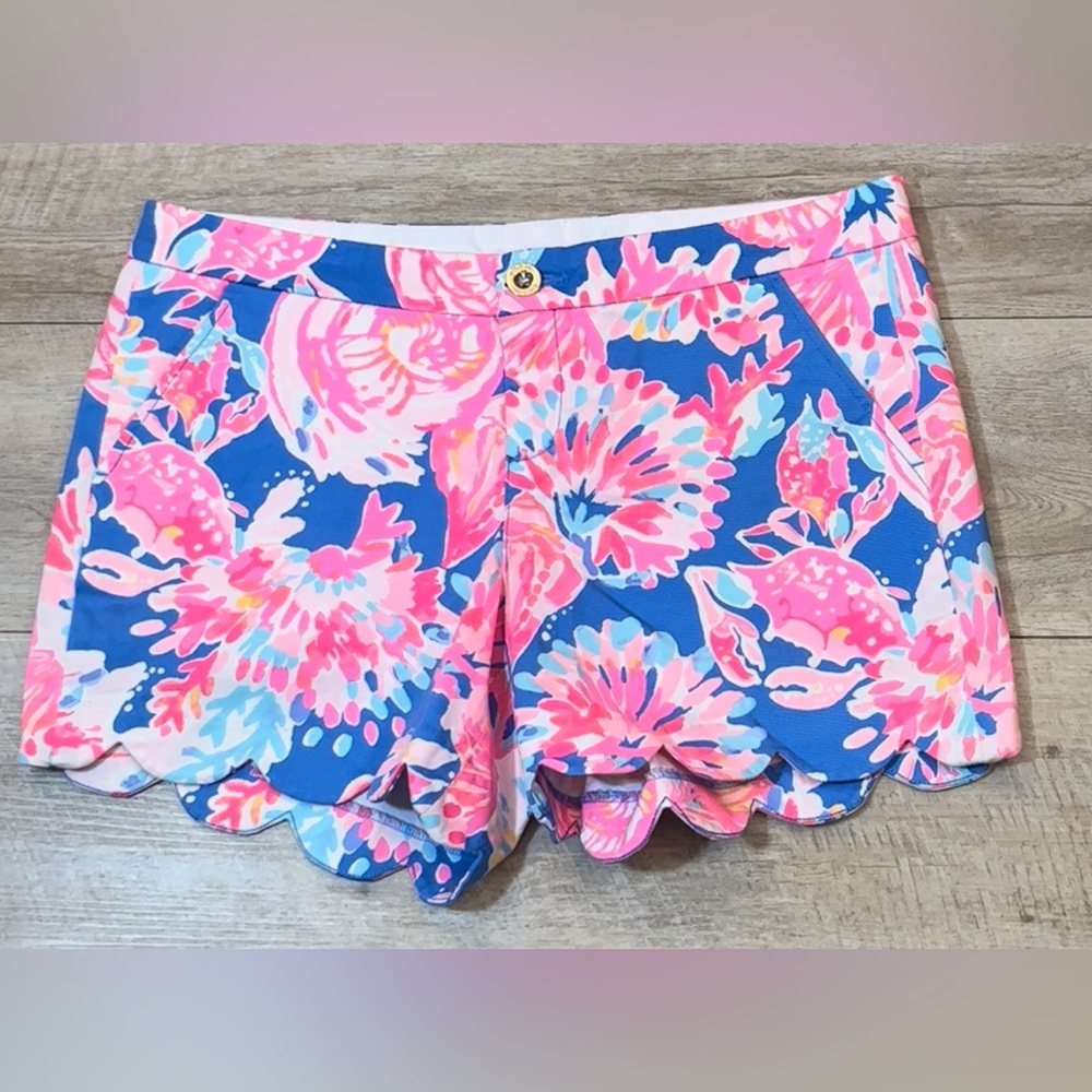 Lilly Pulitzer Women’s Buttercup Stretch Cotton Shorts Size 10 - Picture 2 of 8